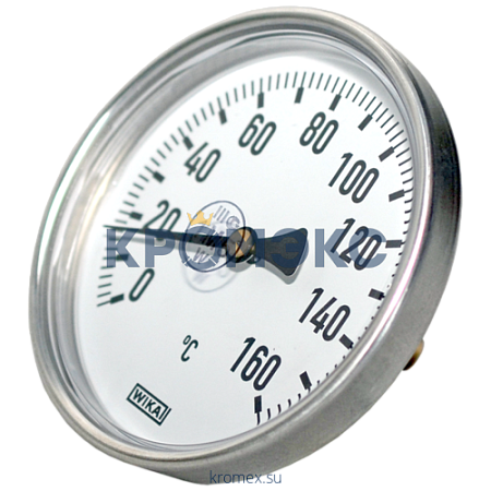 Термометр биметаллический осевой Дк100 L=40мм G1/2&quot; 120С A50.10 Wika 36626524