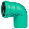 Отвод PP-MD зелёный KG2000 KG2000B Дн 160х87гр б/нап в/к Ostendorf 771550