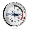 Термометр биметаллический осевой Дк63 L=100мм G1/2" 200С ТБП-Т НПО ЮМАС
