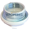 Заглушка (пробка) проходная 1"x1/2" правая резьба для алюминиевых и биметаллических радиаторов с прокладкой Ogint