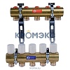 Группа коллекторная латунь R553D 1 1/4" ВР/ВР 4 вых НР под адаптер с седлом 18мм с термостатическими клапанами Giacomini R553Y024