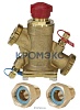 Комбинированный балансировочный клапан-ограничитель расхода AQT-R DN15LF PN20, диапазон настройки=28-140 л/ч, Tmax 130 °С, с наружной резьбой, в комплекте с фитингами 003Z0232R (2шт), без измерительных ниппелей, с изменяемой настройкой, корпус-DZR Л 003Z1