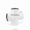 Крестовина PP-H 1-плоскостная бесшумная белая RAUPIANO PLUS Дн 110х110х110х45гр б/нап в/к Rehau 11229641001