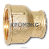 Муфта латунь переходная Ду 25х20 (1"х3/4") ВР/ВР Цветлит ZW50050