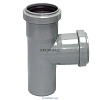 Тройник PP-H переходной серый Дн 110х50х87гр б/нап в/к САЗ