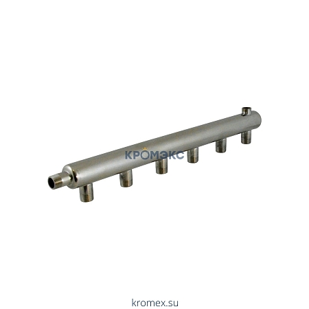 Коллектор нержавеющая сталь Ду 32 1 1/4" НР на 3 вых 3/4" НР Элит-Металл 2231 Коллектор нержавеющая сталь Ду 32 1 1/4" НР на 3 вых 3/4" НР Элит-Металл 2231