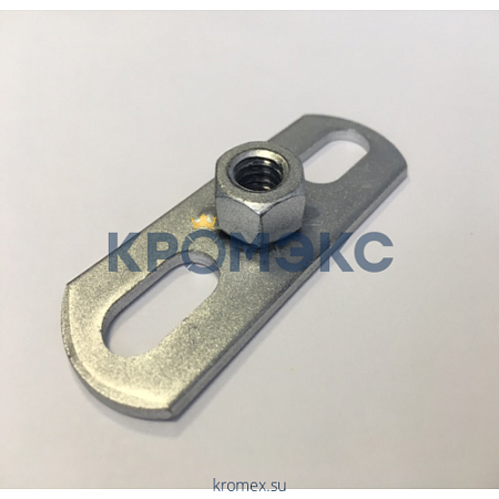 Пластина с гайкой M12 (30*80мм) Пластина с гайкой M12 (30*80мм)