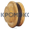 Пробка латунь R592D 3/4" НР с герметичной прокладкой для коллектора Giacomini R592DY004