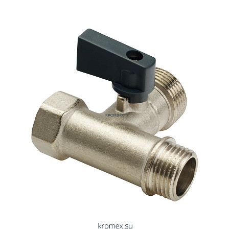 Кран шаровой латунный для стир машин G1/2"х3/4"х1/2" Ру10 ВР/НР/НР редуцированный флажок д/стир машины AQUALINK 01175 Кран шаровой латунный для стир машин G1/2"х3/4"х1/2" Ру10 ВР/НР/НР редуцированный флажок д/стир машины AQUALINK 01175