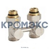 Узел нижнего подключения для двухтр Ду 15 Ру10 1/2"x3/4"ЕК прямой Heaton
