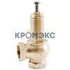 Клапан предохранительный пружинный угловой латунь 1831 Ду25х25 ВР/ВР G1"хG1" Рн=0.5...16бар 180С OR 1831.025