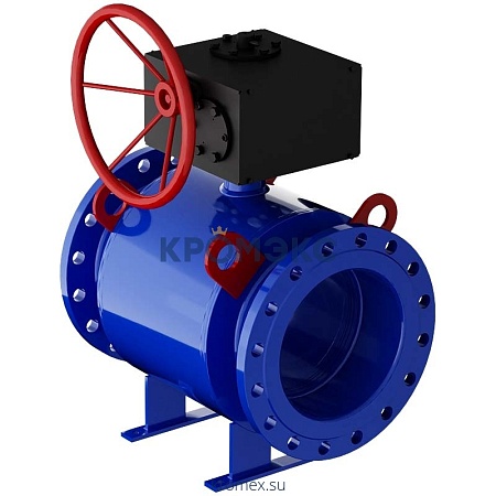 Кран шаровой сталь 11с67п Ду 50 Ру25 фл с редуктором полнопроходной Маршал СФ.01.3.025.050 Кран шаровой сталь 11с67п Ду 50 Ру25 фл с редуктором полнопроходной Маршал СФ.01.3.025.050