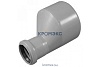 Переход PP-H эксцентрический серый Дн 50х40 б/нап в/к VALFEX 25050040