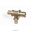 Тройник переходной для PE-X бронза RAUTITAN RX+ Дн 50х20х50 Rehau 14562821001 (12303481001, 13660031001)