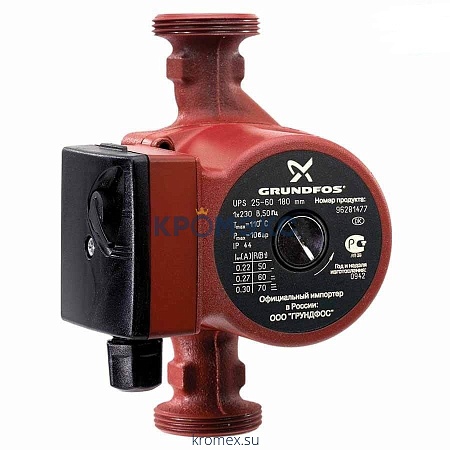 Насос циркуляционный с мокрым ротором UPS 20-40 130 PN10 1х230В/50 Гц Grundfos 96281371 Насос циркуляционный с мокрым ротором UPS 20-40 130 PN10 1х230В/50 Гц Grundfos 96281371