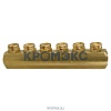 Коллектор латунь R551S 1" ВР/ВР на 5 вых 3/4" НР под евроконус Giacomini R551SY065