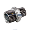 Ниппель переходной чугун оц Ду 25х15 (1"х1/2") НР Fittex