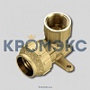 Водорозетка латунная компрессионная с внутренней резьбой для ПНД труб DN 20x1/2'