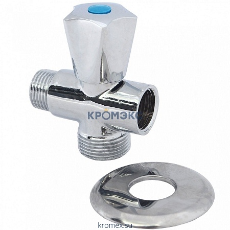 Клапан седловой латунный бытовой хром 3-ходовой G1/2"х3/4"х1/2" Ру10 ВР/НР/НР AQUALINK 03968 Клапан седловой латунный бытовой хром 3-ходовой G1/2"х3/4"х1/2" Ру10 ВР/НР/НР AQUALINK 03968