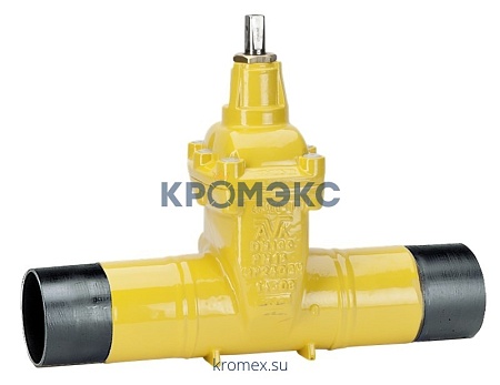 Задвижка AVK клиновая со стальными сварными кольцами для природного газа серия 46/70 DN400 PN16 Задвижка AVK клиновая со стальными сварными кольцами для природного газа серия 46/70 DN400 PN16