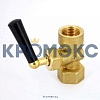 Кран для манометра 3-ходовой латунь RM Ду 15 Ру16 ВР G1/2" с рукояткой без фланца Watts 10009480