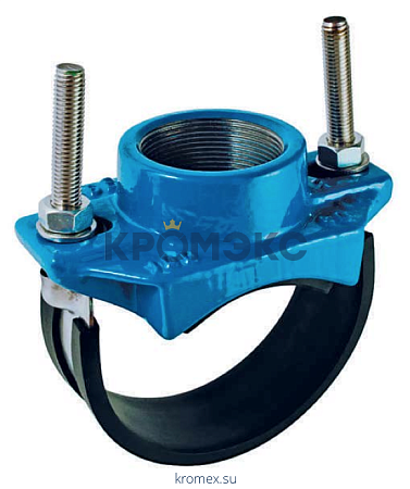 Седелка для врезки в трубопровод Ду 300 (Дн 305-325) с отводом 2" Седелка для врезки в трубопровод Ду 300 (Дн 305-325) с отводом 2"