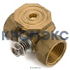 Кран для манометра 3-ходовой латунь 11б18бк(ф)1 Ду 15 Ру16 ВР G1/2" без рукоятки с фланцем Пензапромарматура 01311100