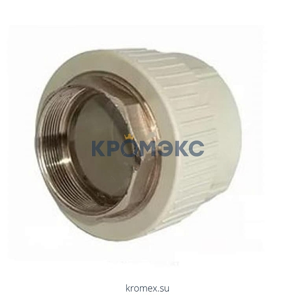 Муфта PP-R комбинированная под ключ серая ВР Дн 50х1 1/2" RTP (РосТурПласт) 10941 Муфта PP-R комбинированная под ключ серая ВР Дн 50х1 1/2" RTP (РосТурПласт) 10941