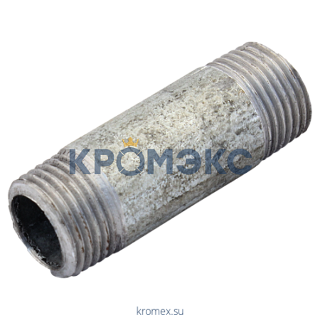 Бочонок сталь оц Ду 15 L=45мм из труб по ГОСТ 3262-75 Бочонок сталь оц Ду 15 L=45мм из труб по ГОСТ 3262-75