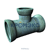 Тройник чугун ВЧШГ Тайтон ТР Ду 200 раструбный ТУ 1468-041-50254094-2001 с ЦПП с наружным цинковым и лаковым покрытием