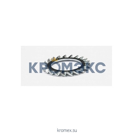 Шайба стопорная DIN 6798 с наружными зубцами, нержавеющая A2 17 Шайба стопорная DIN 6798 с наружными зубцами, нержавеющая A2 17