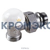 Клапан запорный для радиатора R29TG Ду 15 Ру16 1/2"x18 НР угловой штуцер с герметичной прокладкой Giacomini R29X034