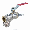 Кран-фильтр шаровой латунь никель 1014 Ду 15 Ру40 ВР полнопроходной рычаг Aquasfera 1014-01