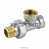 Тройник латунь никель Ду 15 (1/2") НР/НР/НР 9010 ГОСТ 32585-2013 Aquasfera 9010-01