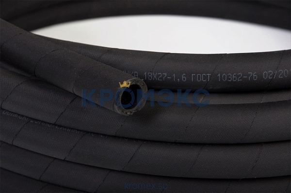Рукав с нит.усил. 18х27 мм (16 атм) ГОСТ 10362-2017 Рукав с нит.усил. 18х27 мм (16 атм) ГОСТ 10362-2017