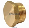 Заглушка латунь Ду 20 (3/4") НР Цветлит ZW50066