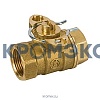 Кран шаровой латунь никель R276B Ду 50 ВР полнопроходной с эл/прив 24В 2/поз Giacomini R276BX028