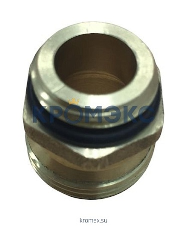 Штуцер переходной латунь 1/2"x3/4" для коллектора Апогей 310003 Штуцер переходной латунь 1/2"x3/4" для коллектора Апогей 310003