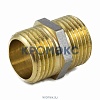Ниппель латунь никель Ду 20 (3/4") НР 9022 ГОСТ 32585-2013 Aquasfera 9022-02