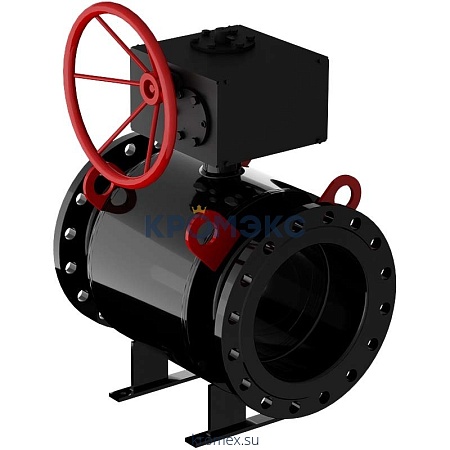 Кран шаровой сталь 11с67п Ду 700 Ру16 фл с редуктором полнопроходной Маршал Цф.01.3.016.700 Кран шаровой сталь 11с67п Ду 700 Ру16 фл с редуктором полнопроходной Маршал Цф.01.3.016.700