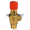 Клапан предохранительный пружинный угловой латунь R140MY Ду15х15 НР/ВР G1/2"хG1/2" Рср=3бар 110С Giacomini R140MY003