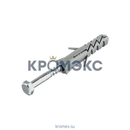 Шуруп с шестигранной головкой D10х135 с дюбелем Шуруп с шестигранной головкой D10х135 с дюбелем