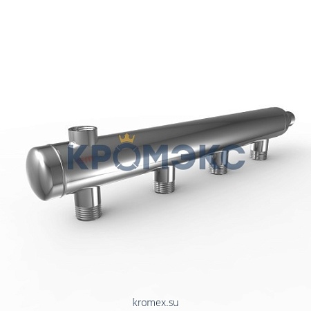 Коллектор нержавеющая сталь Ду 50 1" НР на 2 вых 1/2" НР Элит-Металл 9270 Коллектор нержавеющая сталь Ду 50 1" НР на 2 вых 1/2" НР Элит-Металл 9270