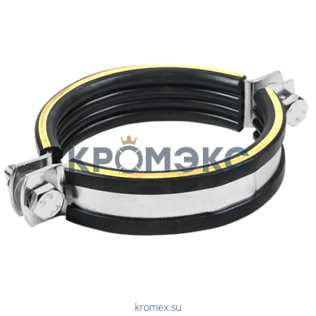 Хомут крепежный сталь оц с резиновой прокладкой SBC (Дн 133-137) М12 б/к Mupro 122018 Хомут крепежный сталь оц с резиновой прокладкой SBC (Дн 133-137) М12 б/к Mupro 122018