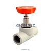 Клапан (вентиль) PP-R запорный серый внутренняя пайка Дн 20х90гр VALFEX 10146020Г