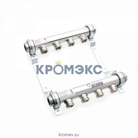Группа коллекторная нержавеющая сталь HLV 1" НР 5 вых 3/4" НР под евроконус Rehau 11102071001 Группа коллекторная нержавеющая сталь HLV 1" НР 5 вых 3/4" НР под евроконус Rehau 11102071001