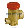 Клапан предохранительный пружинный угловой латунь R140TY Ду15х15 ВР/ВР G1/2"хG1/2" Рср=3бар с выходом под манометр G1/4" ВР 110С Giacomini R140TY103