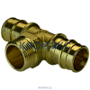 Тройник для PE-X латунь Дн 20х1/2"х20 НР РОС