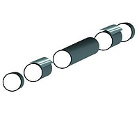 Комплектующие в ППУ изоляции Комплектующие в ППУ изоляции