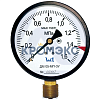 Манометр ДМ05-МП-3У радиальный Дк100мм 0-0,6 МПа G1/2" Стеклоприбор 102380